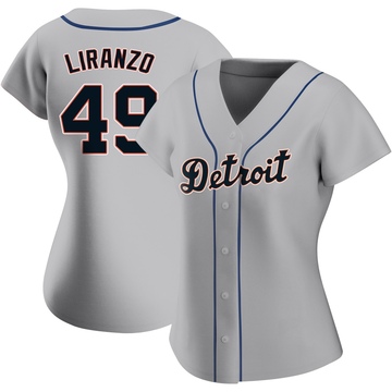 Gray Authentic Thayron Liranzo Women's Detroit Tigers Road Jersey