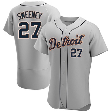 Gray Authentic Trey Sweeney Men's Detroit Tigers Road Jersey
