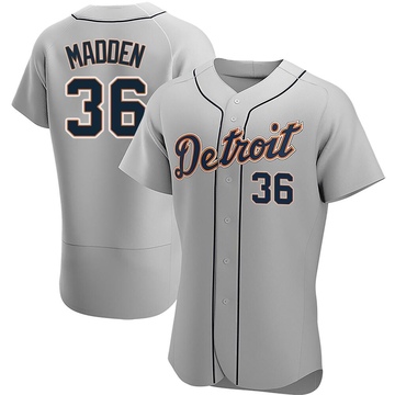 Gray Authentic Ty Madden Men's Detroit Tigers Road Jersey