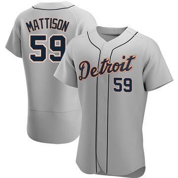 Gray Authentic Tyler Mattison Men's Detroit Tigers Road Jersey