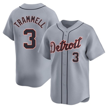 Gray Limited Alan Trammell Men's Detroit Tigers Road Jersey