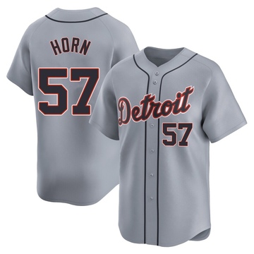Gray Limited Bailey Horn Men's Detroit Tigers Road Jersey