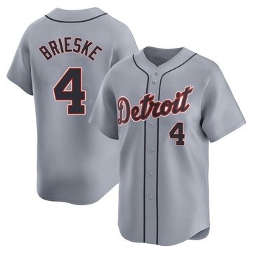 Gray Limited Beau Brieske Men's Detroit Tigers Road Jersey
