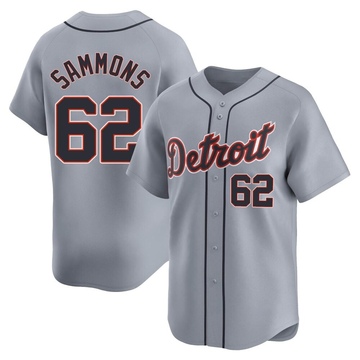Gray Limited Bryan Sammons Men's Detroit Tigers Road Jersey