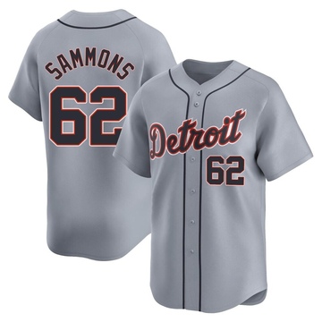 Gray Limited Bryan Sammons Youth Detroit Tigers Road Jersey
