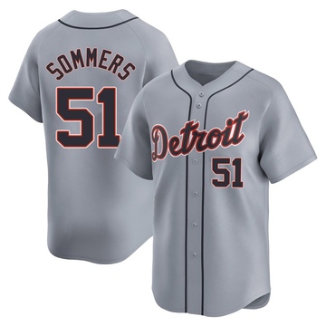 Gray Limited Drew Sommers Men's Detroit Tigers Road Jersey