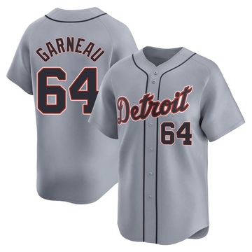 Gray Limited Dustin Garneau Men's Detroit Tigers Road Jersey