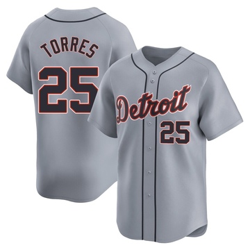 Gray Limited Gleyber Torres Youth Detroit Tigers Road Jersey