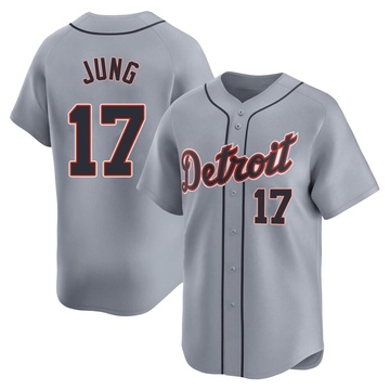 Gray Limited Jace Jung Men's Detroit Tigers Road Jersey