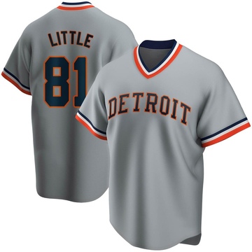 Gray Limited Jack Little Youth Detroit Tigers Road Cooperstown Collection Jersey