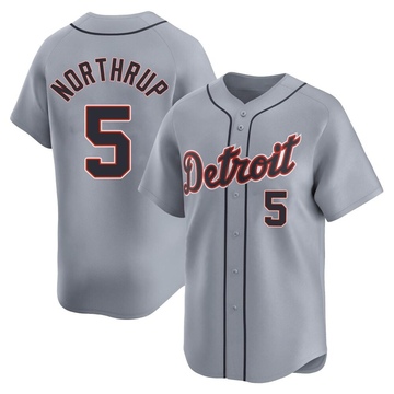 Gray Limited Jim Northrup Men's Detroit Tigers Road Jersey