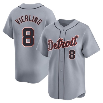 Gray Limited Matt Vierling Men's Detroit Tigers Road Jersey