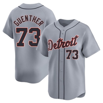 Gray Limited Sean Guenther Men's Detroit Tigers Road Jersey
