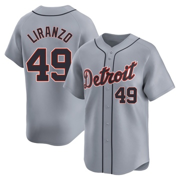 Gray Limited Thayron Liranzo Men's Detroit Tigers Road Jersey