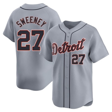 Gray Limited Trey Sweeney Men's Detroit Tigers Road Jersey