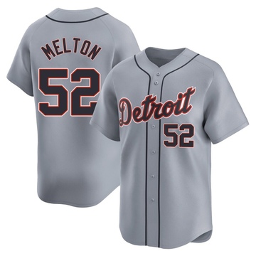 Gray Limited Troy Melton Men's Detroit Tigers Road Jersey