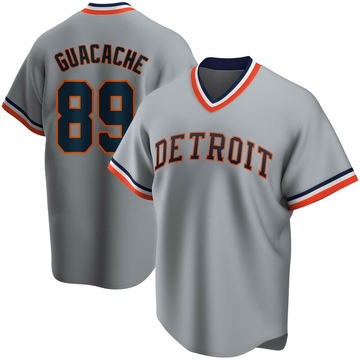 Gray Limited Xiomer Guacache Youth Detroit Tigers Road Cooperstown Collection Jersey