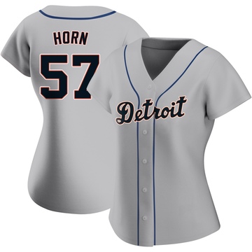 Gray Replica Bailey Horn Women's Detroit Tigers Road Jersey