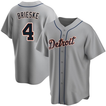 Gray Replica Beau Brieske Youth Detroit Tigers Road Jersey