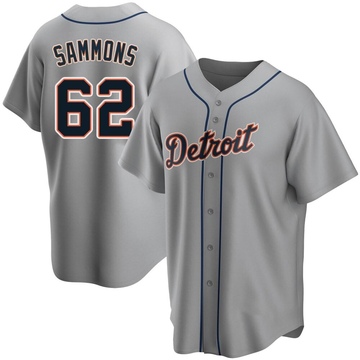 Gray Replica Bryan Sammons Youth Detroit Tigers Road Jersey