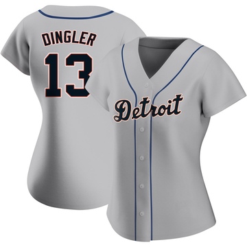 Gray Replica Dillon Dingler Women's Detroit Tigers Road Jersey