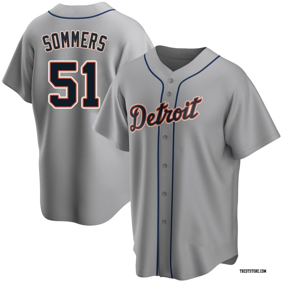 Gray Replica Drew Sommers Youth Detroit Tigers Road Jersey