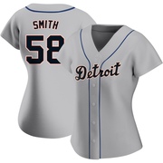 Gray Replica Dylan Smith Women's Detroit Tigers Road Jersey
