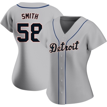 Gray Replica Dylan Smith Women's Detroit Tigers Road Jersey