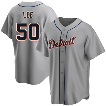 Gray Replica Hao-Yu Lee Men's Detroit Tigers Road Jersey