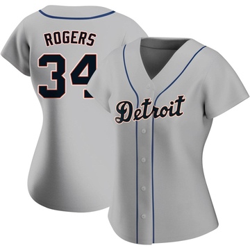 Gray Replica Jake Rogers Women's Detroit Tigers Road Jersey