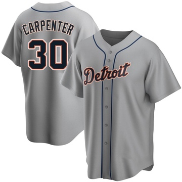 Gray Replica Kerry Carpenter Men's Detroit Tigers Road Jersey