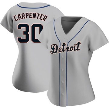Gray Replica Kerry Carpenter Women's Detroit Tigers Road Jersey