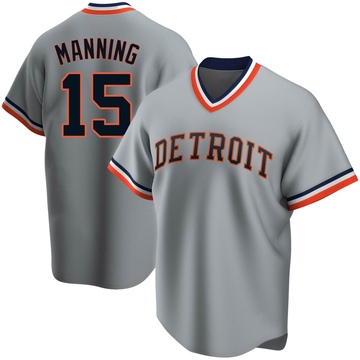 Gray Replica Matt Manning Youth Detroit Tigers Road Cooperstown Collection Jersey