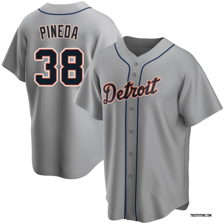 Gray Replica Michael Pineda Men's Detroit Tigers Road Jersey