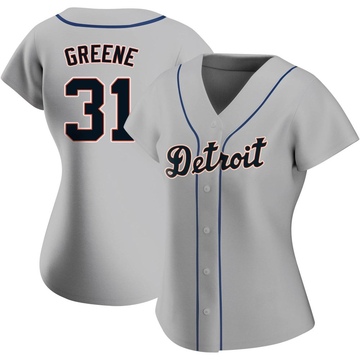 Gray Replica Riley Greene Women's Detroit Tigers Road Jersey