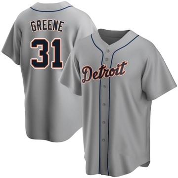 Gray Replica Riley Greene Youth Detroit Tigers Road Jersey