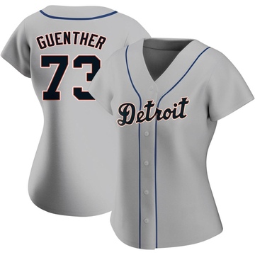Gray Replica Sean Guenther Women's Detroit Tigers Road Jersey