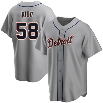 Gray Replica Tomas Nido Youth Detroit Tigers Road Jersey