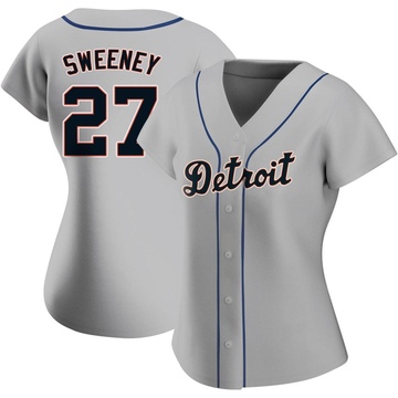 Gray Replica Trey Sweeney Women's Detroit Tigers Road Jersey