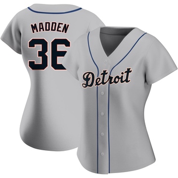 Gray Replica Ty Madden Women's Detroit Tigers Road Jersey