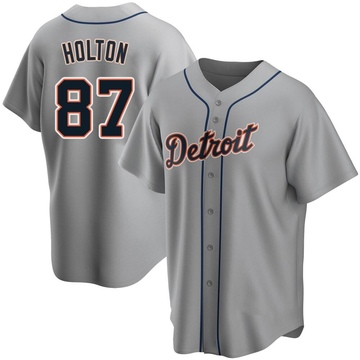 Gray Replica Tyler Holton Youth Detroit Tigers Road Jersey