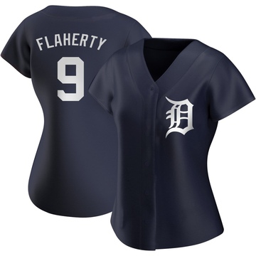 Navy Authentic Jack Flaherty Women's Detroit Tigers Alternate Jersey