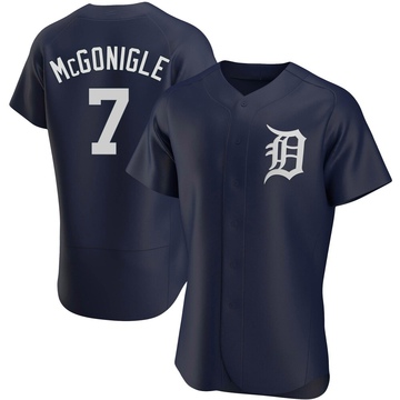 Navy Authentic Kevin McGonigle Men's Detroit Tigers Alternate Jersey