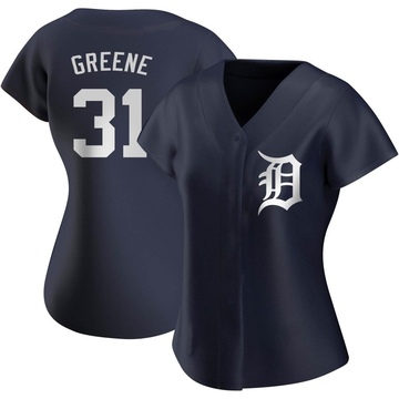 Navy Authentic Riley Greene Women's Detroit Tigers Alternate Jersey