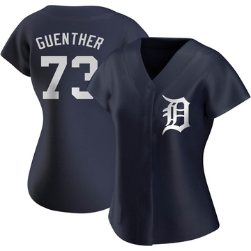 Navy Authentic Sean Guenther Women's Detroit Tigers Alternate Jersey