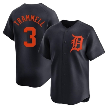 Navy Limited Alan Trammell Youth Detroit Tigers Alternate Jersey