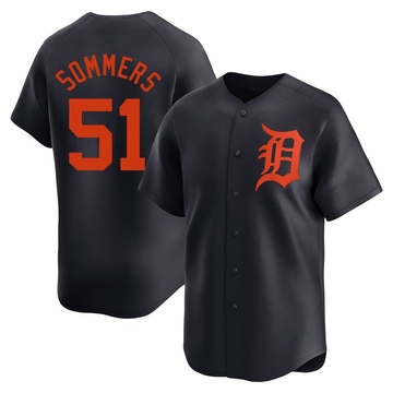 Navy Limited Drew Sommers Youth Detroit Tigers Alternate Jersey