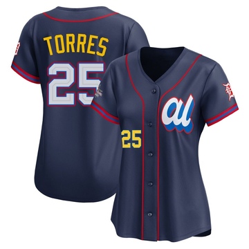 Navy Limited Gleyber Torres Women's Detroit Tigers American League 2025 All-Star Edition Jersey