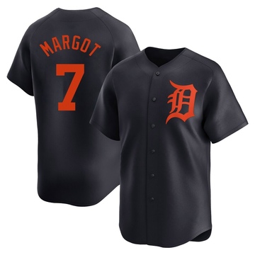 Navy Limited Manuel Margot Youth Detroit Tigers Alternate Jersey