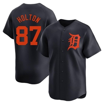 Navy Limited Tyler Holton Men's Detroit Tigers Alternate Jersey
